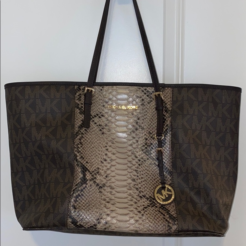 Michael Kors Jetset Python Tote